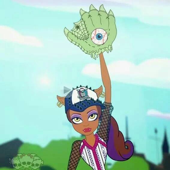 Clawdeen hraje tenis.